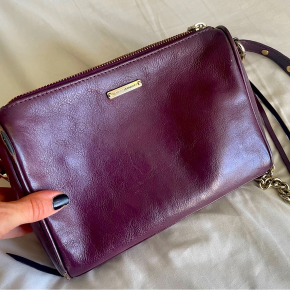 Rebecca Minkoff Leather Purple Crossbody Bag - Picture 2 of 2
